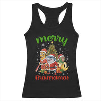 Merry Brainrotmas Racerback Tank Top Funny Italian Brainrot Meme Christmas - Wonder Print Shop