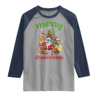 Merry Brainrotmas Raglan Shirt Funny Italian Brainrot Meme Christmas - Wonder Print Shop