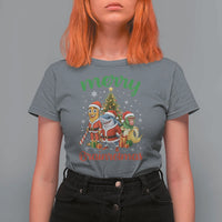 Merry Brainrotmas T Shirt For Women Funny Italian Brainrot Meme Christmas - Wonder Print Shop