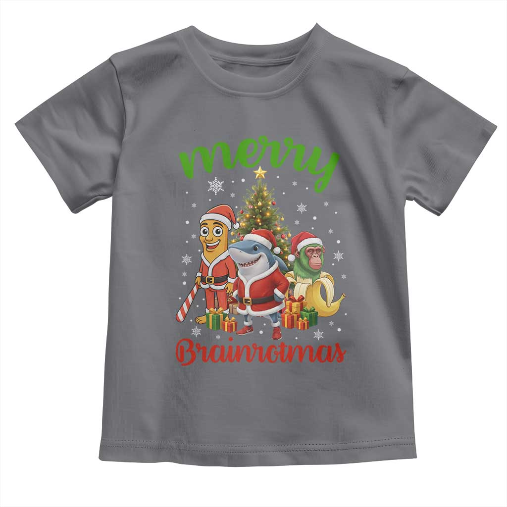 Merry Brainrotmas Toddler T Shirt Funny Italian Brainrot Meme Christmas - Wonder Print Shop