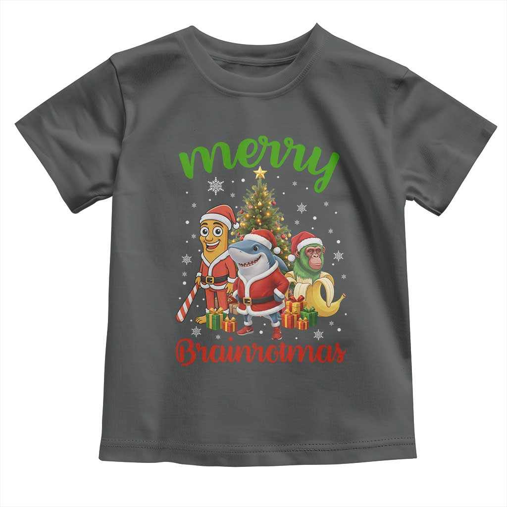 Merry Brainrotmas Toddler T Shirt Funny Italian Brainrot Meme Christmas - Wonder Print Shop