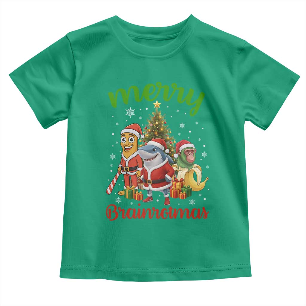 Merry Brainrotmas Toddler T Shirt Funny Italian Brainrot Meme Christmas - Wonder Print Shop