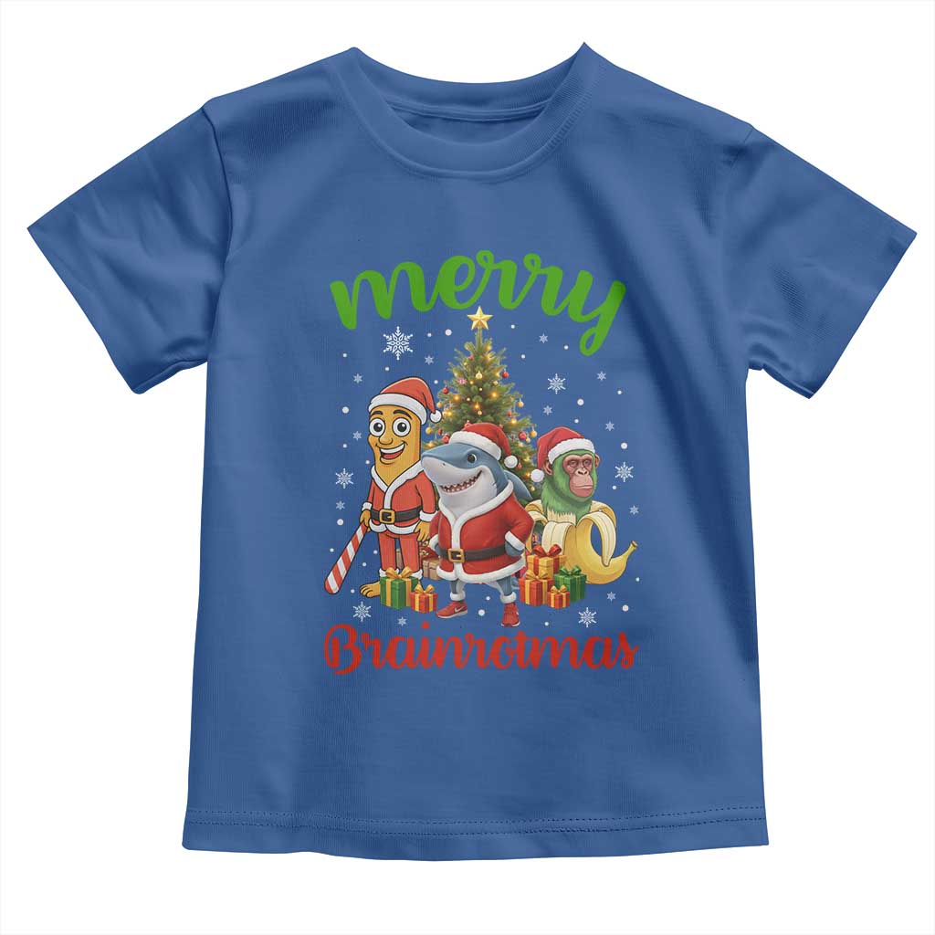 Merry Brainrotmas Toddler T Shirt Funny Italian Brainrot Meme Christmas - Wonder Print Shop