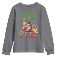Merry Brainrotmas Youth Sweatshirt Funny Italian Brainrot Meme Christmas - Wonder Print Shop