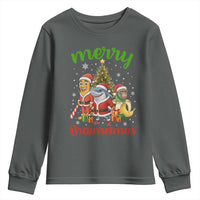 Merry Brainrotmas Youth Sweatshirt Funny Italian Brainrot Meme Christmas - Wonder Print Shop