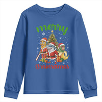 Merry Brainrotmas Youth Sweatshirt Funny Italian Brainrot Meme Christmas - Wonder Print Shop