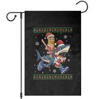 Funny Tung Tung Sahur Riding Tralala Garden Flag Ugly Chritstmas Italian Brainrot Meme - Wonder Print Shop