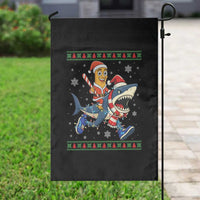 Funny Tung Tung Sahur Riding Tralala Garden Flag Ugly Chritstmas Italian Brainrot Meme - Wonder Print Shop