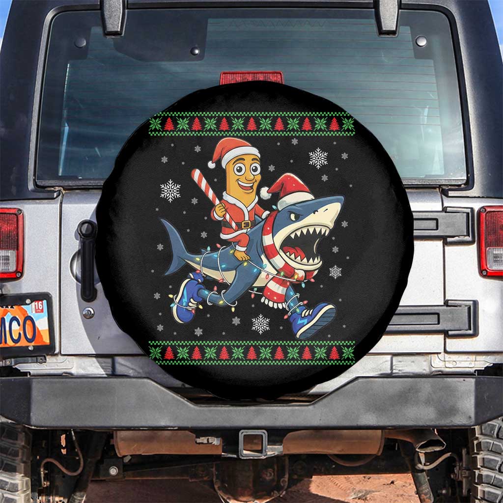 Funny Tung Tung Sahur Riding Tralala Spare Tire Cover Ugly Chritstmas Italian Brainrot Meme - Wonder Print Shop