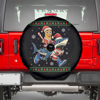 Funny Tung Tung Sahur Riding Tralala Spare Tire Cover Ugly Chritstmas Italian Brainrot Meme - Wonder Print Shop