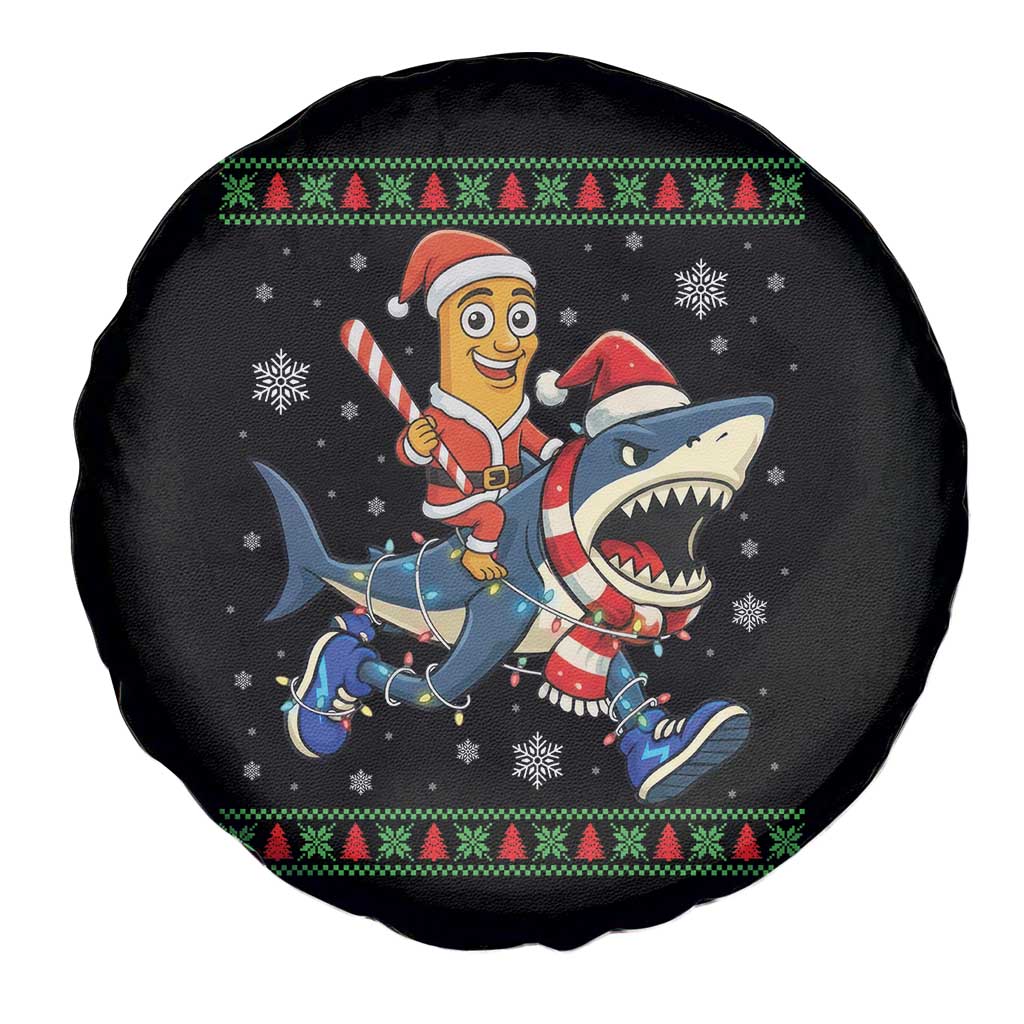 Funny Tung Tung Sahur Riding Tralala Spare Tire Cover Ugly Chritstmas Italian Brainrot Meme - Wonder Print Shop