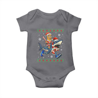 Funny Tung Tung Sahur Riding Tralala Baby Onesie Ugly Chritstmas Italian Brainrot Meme - Wonder Print Shop