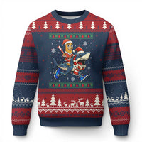 Funny Tung Tung Sahur Riding Tralala Ugly Christmas Sweater Ugly Chritstmas Italian Brainrot Meme - Wonder Print Shop