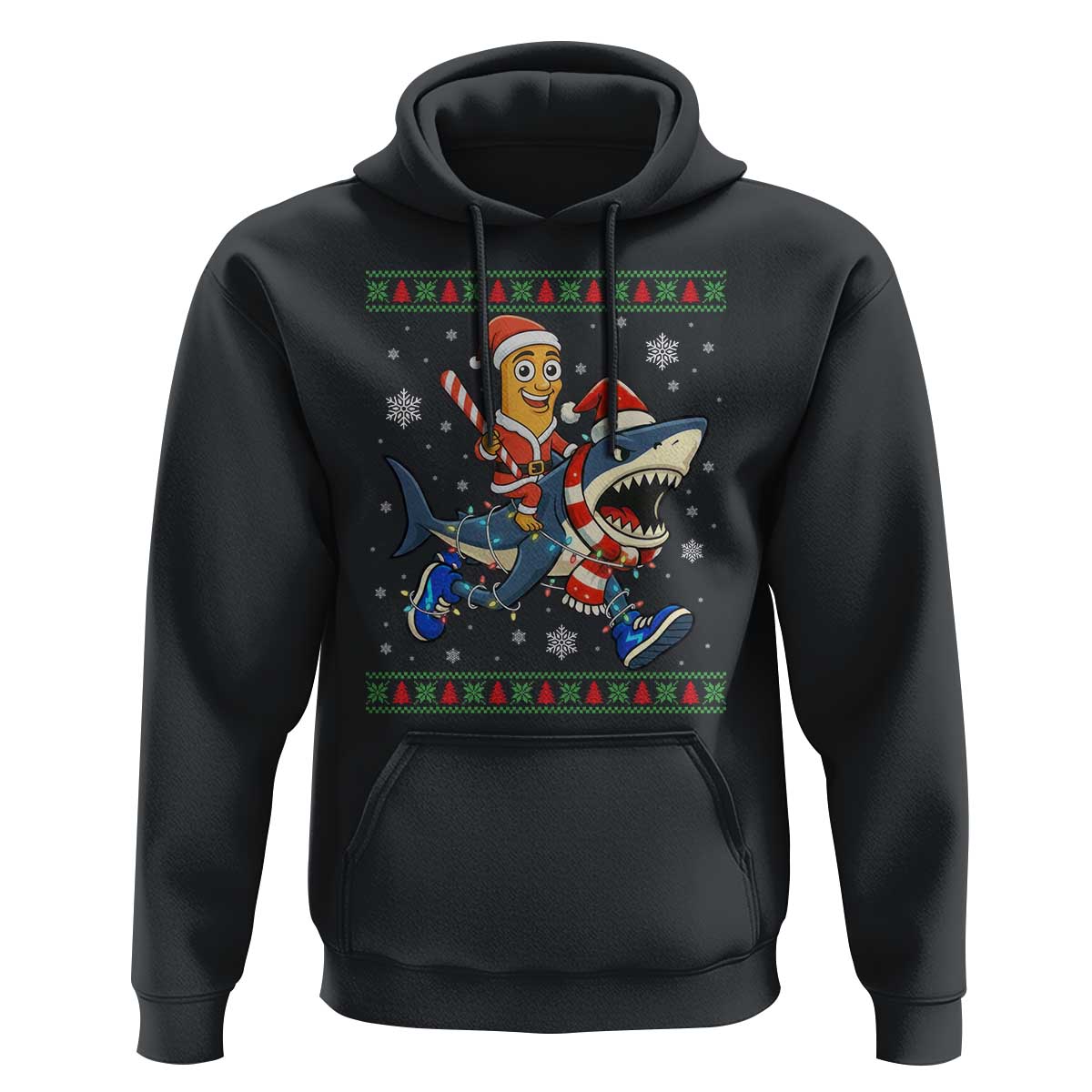Funny Tung Tung Sahur Riding Tralala Hoodie Ugly Chritstmas Italian Brainrot Meme - Wonder Print Shop