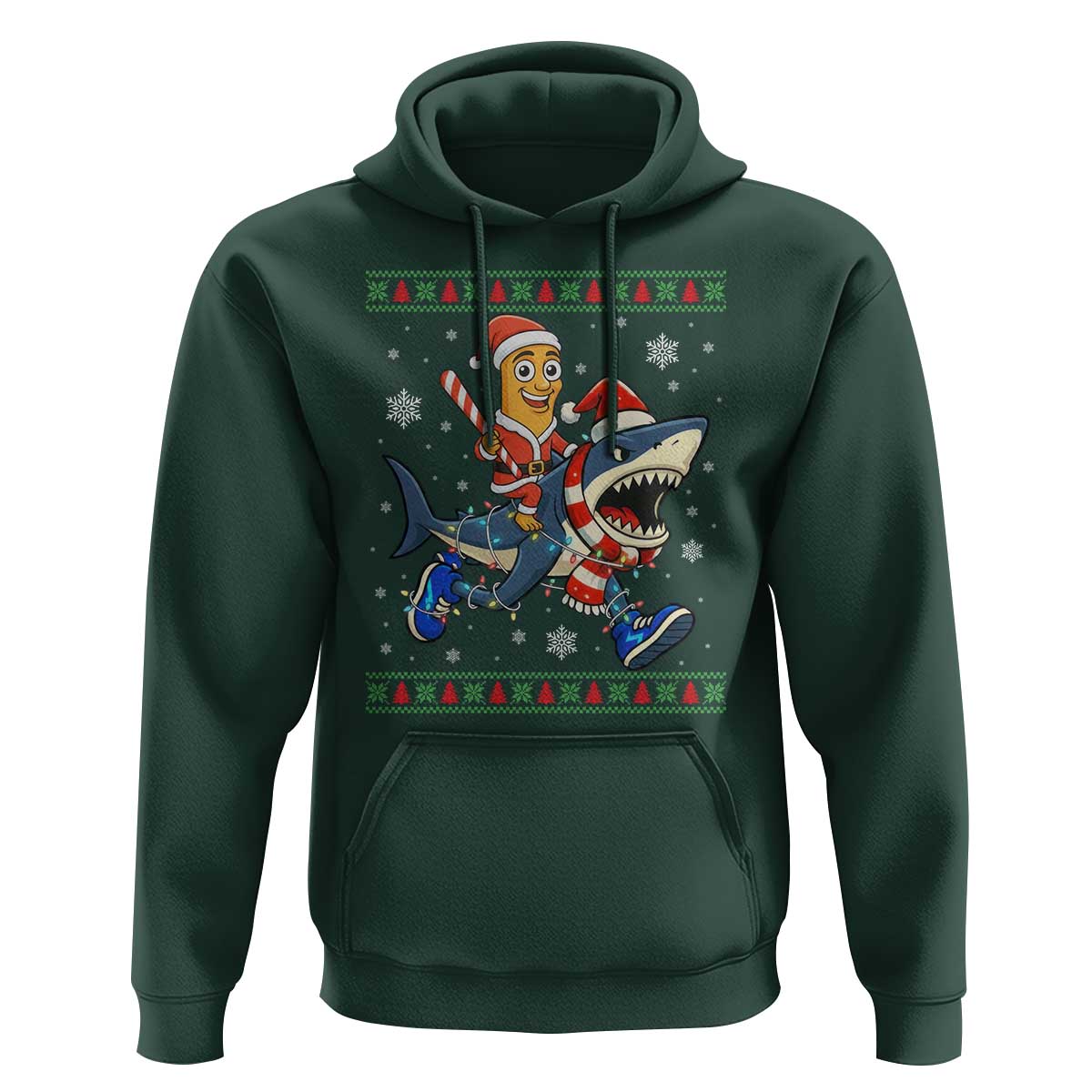 Funny Tung Tung Sahur Riding Tralala Hoodie Ugly Chritstmas Italian Brainrot Meme - Wonder Print Shop