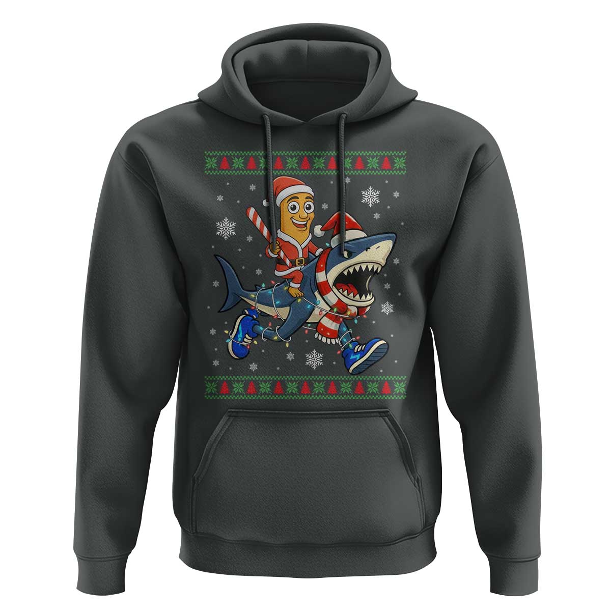Funny Tung Tung Sahur Riding Tralala Hoodie Ugly Chritstmas Italian Brainrot Meme - Wonder Print Shop