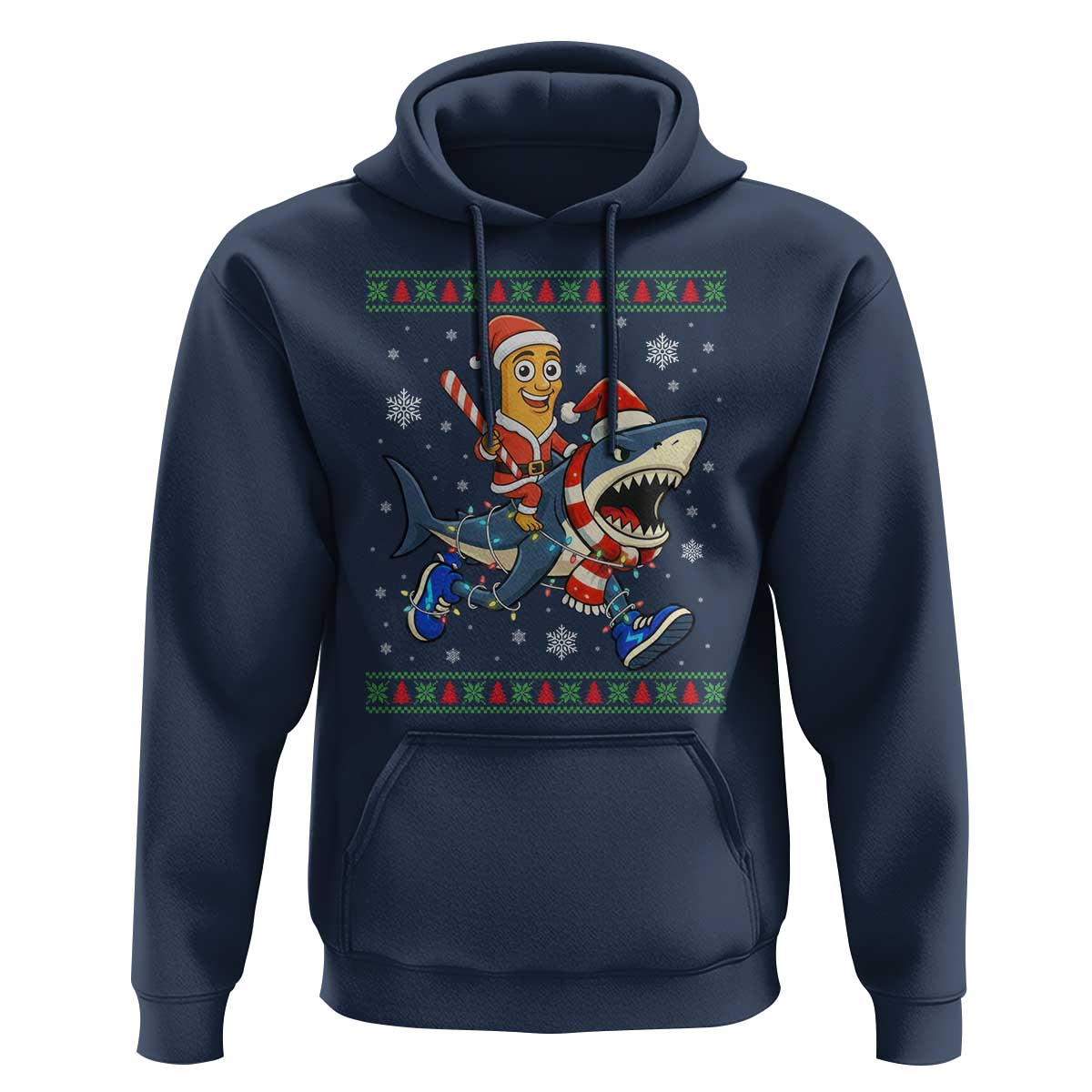Funny Tung Tung Sahur Riding Tralala Hoodie Ugly Chritstmas Italian Brainrot Meme - Wonder Print Shop