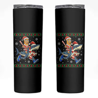 Funny Tung Tung Sahur Riding Tralala Skinny Tumbler Ugly Chritstmas Italian Brainrot Meme - Wonder Print Shop