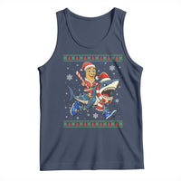 Funny Tung Tung Sahur Riding Tralala Tank Top Ugly Chritstmas Italian Brainrot Meme - Wonder Print Shop