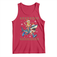 Funny Tung Tung Sahur Riding Tralala Tank Top Ugly Chritstmas Italian Brainrot Meme - Wonder Print Shop
