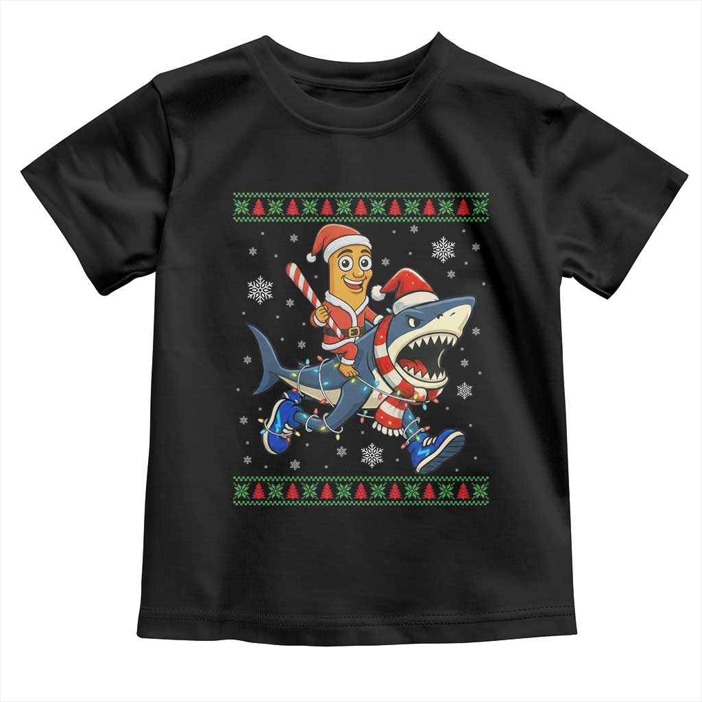 Funny Tung Tung Sahur Riding Tralala Toddler T Shirt Ugly Chritstmas Italian Brainrot Meme - Wonder Print Shop