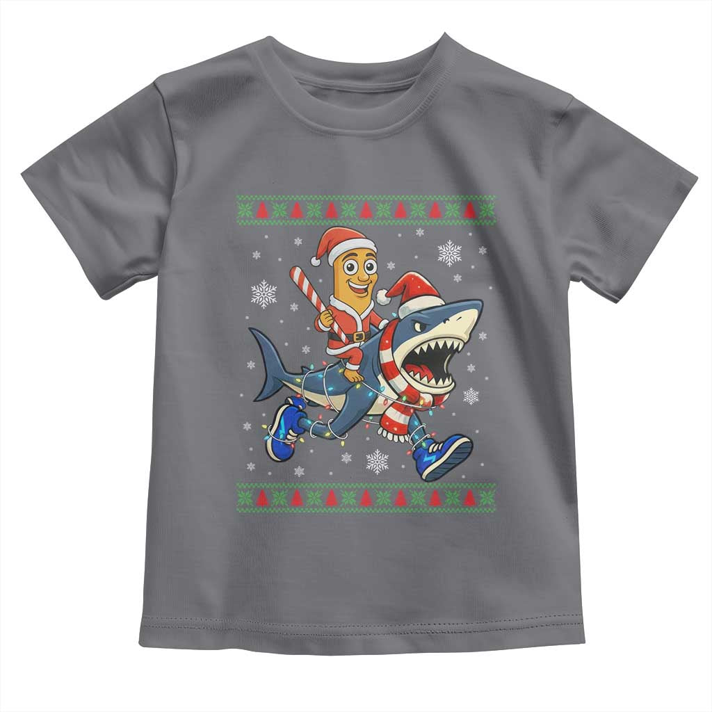 Funny Tung Tung Sahur Riding Tralala Toddler T Shirt Ugly Chritstmas Italian Brainrot Meme - Wonder Print Shop