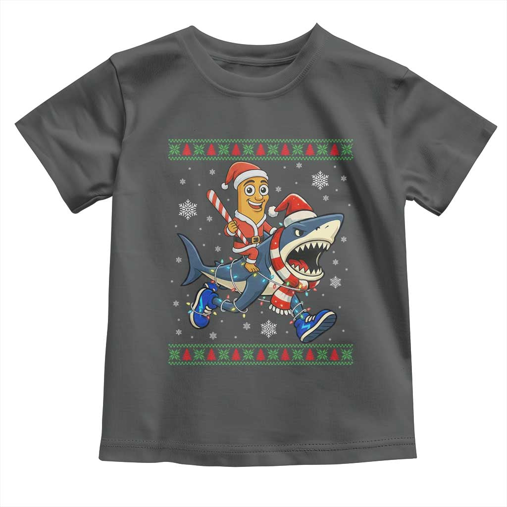 Funny Tung Tung Sahur Riding Tralala Toddler T Shirt Ugly Chritstmas Italian Brainrot Meme - Wonder Print Shop