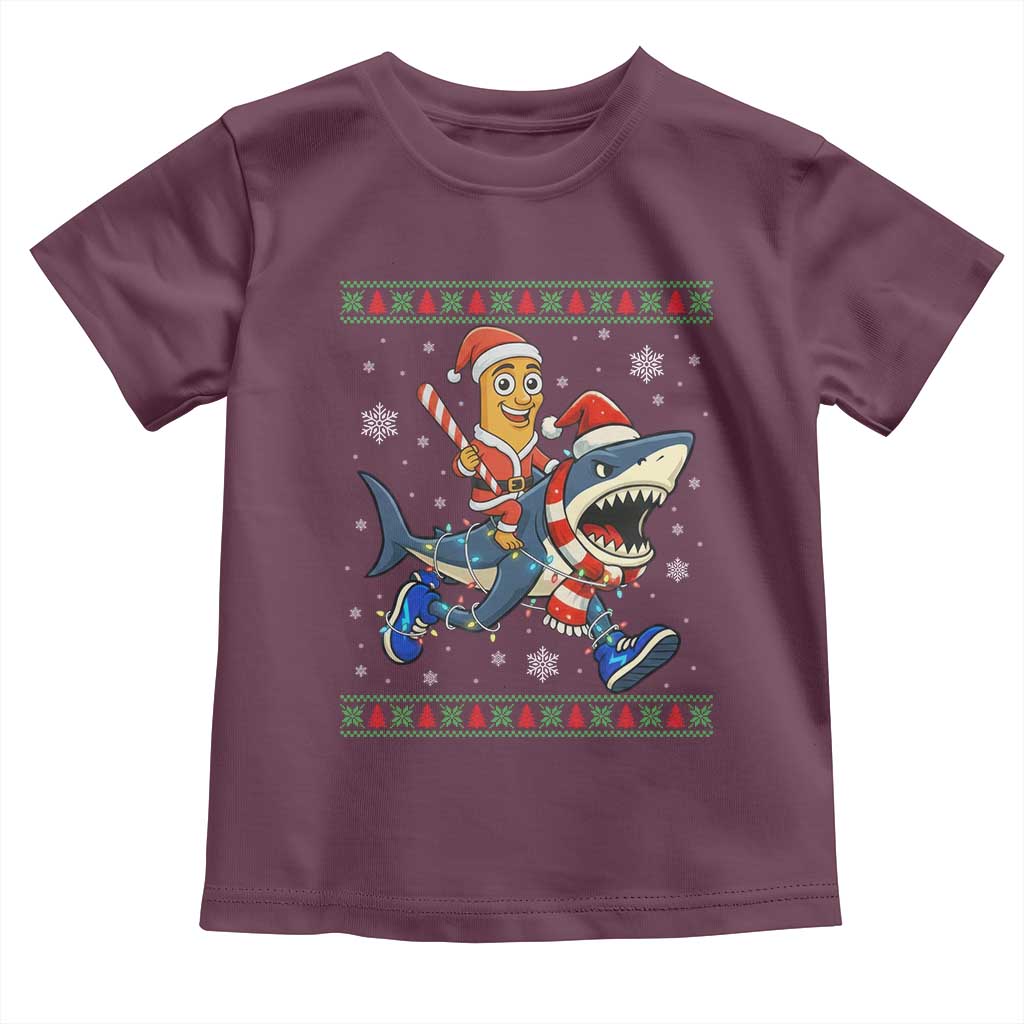 Funny Tung Tung Sahur Riding Tralala Toddler T Shirt Ugly Chritstmas Italian Brainrot Meme - Wonder Print Shop