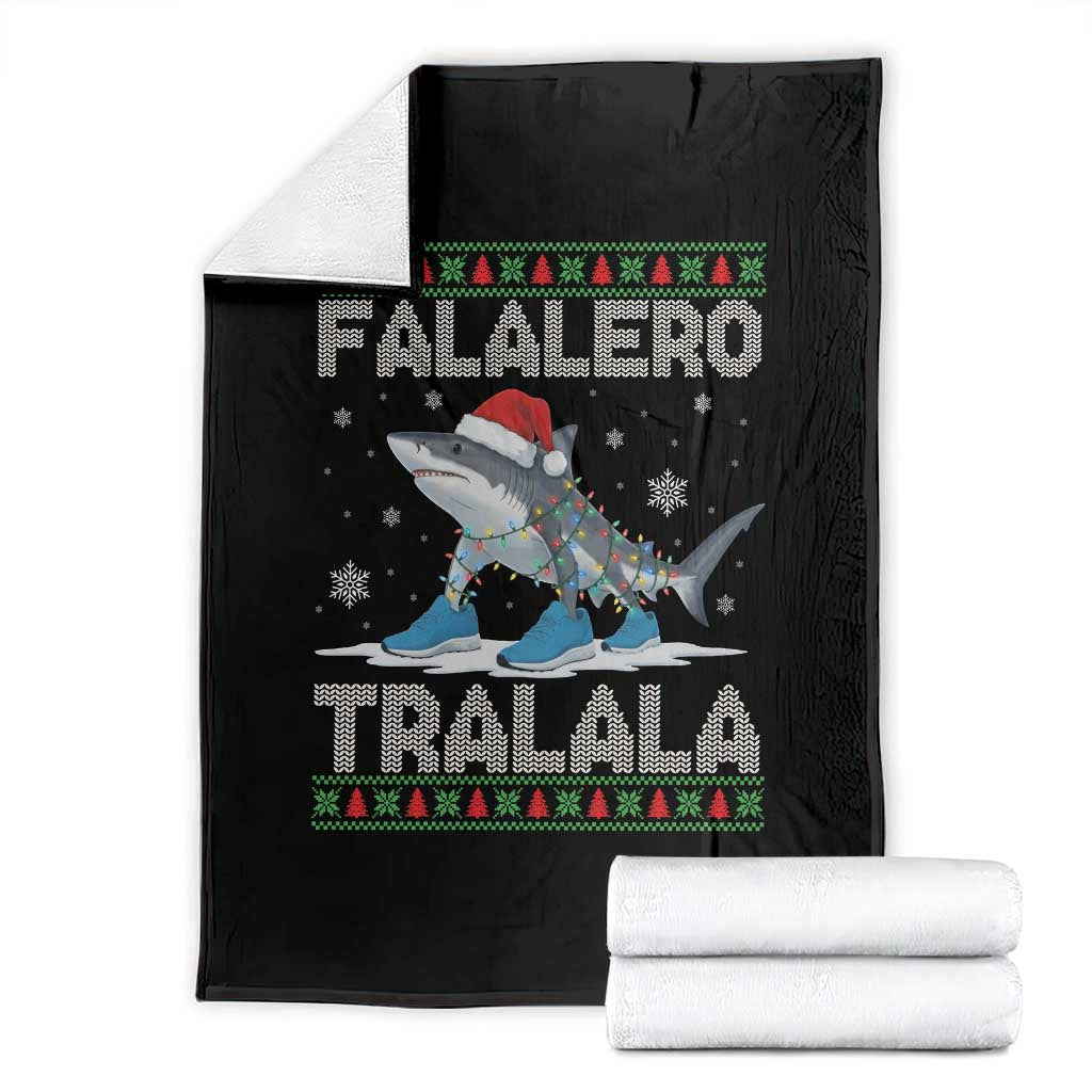 Falalero Tralala Italian Brainrot Meme Christmas Throw Blanket Funny Gen Z Alpha Ugly Xmas Gift - Wonder Print Shop