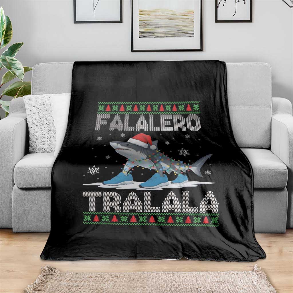 Falalero Tralala Italian Brainrot Meme Christmas Throw Blanket Funny Gen Z Alpha Ugly Xmas Gift - Wonder Print Shop