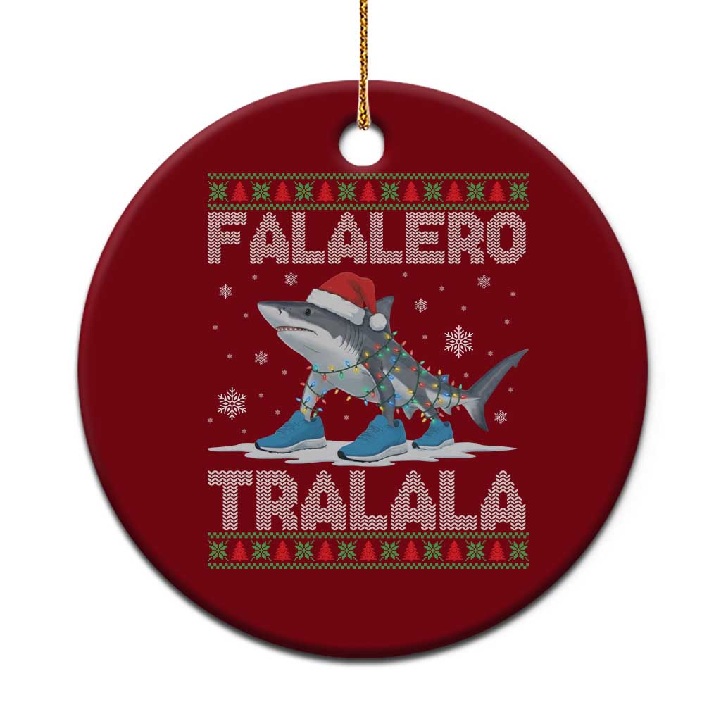 Falalero Tralala Italian Brainrot Meme Christmas Ceramic Ornament Funny Gen Z Alpha Ugly Xmas Gift - Wonder Print Shop