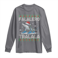 Falalero Tralala Italian Brainrot Meme Christmas Long Sleeve Shirt Funny Gen Z Alpha Ugly Xmas Gift - Wonder Print Shop