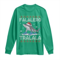 Falalero Tralala Italian Brainrot Meme Christmas Long Sleeve Shirt Funny Gen Z Alpha Ugly Xmas Gift - Wonder Print Shop