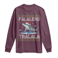 Falalero Tralala Italian Brainrot Meme Christmas Long Sleeve Shirt Funny Gen Z Alpha Ugly Xmas Gift - Wonder Print Shop