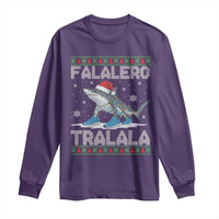 Falalero Tralala Italian Brainrot Meme Christmas Long Sleeve Shirt Funny Gen Z Alpha Ugly Xmas Gift - Wonder Print Shop