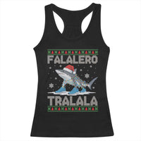 Falalero Tralala Italian Brainrot Meme Christmas Racerback Tank Top Funny Gen Z Alpha Ugly Xmas Gift - Wonder Print Shop