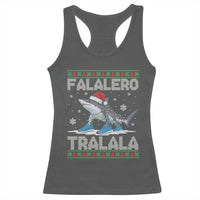 Falalero Tralala Italian Brainrot Meme Christmas Racerback Tank Top Funny Gen Z Alpha Ugly Xmas Gift - Wonder Print Shop