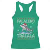 Falalero Tralala Italian Brainrot Meme Christmas Racerback Tank Top Funny Gen Z Alpha Ugly Xmas Gift - Wonder Print Shop