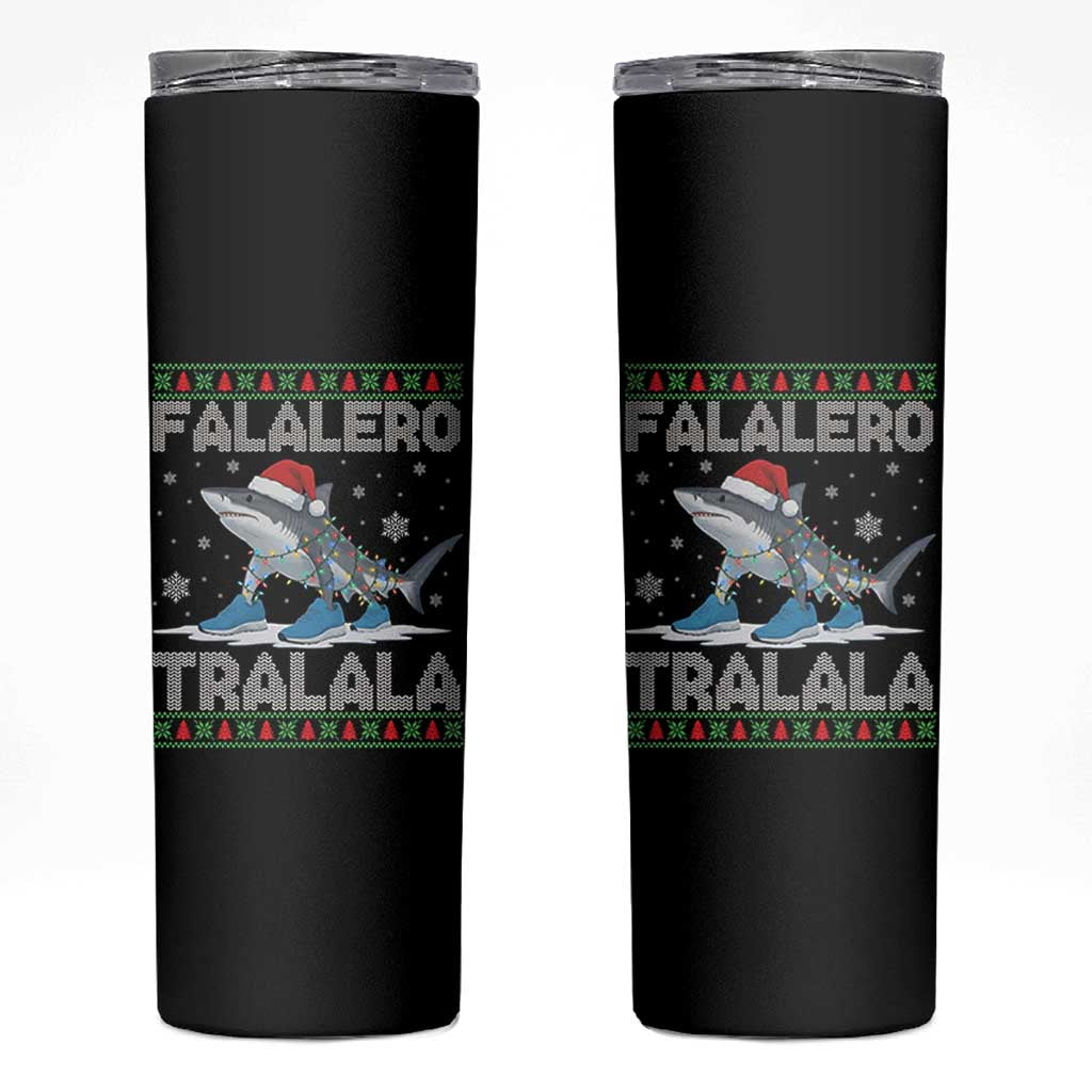 Falalero Tralala Italian Brainrot Meme Christmas Skinny Tumbler Funny Gen Z Alpha Ugly Xmas Gift - Wonder Print Shop