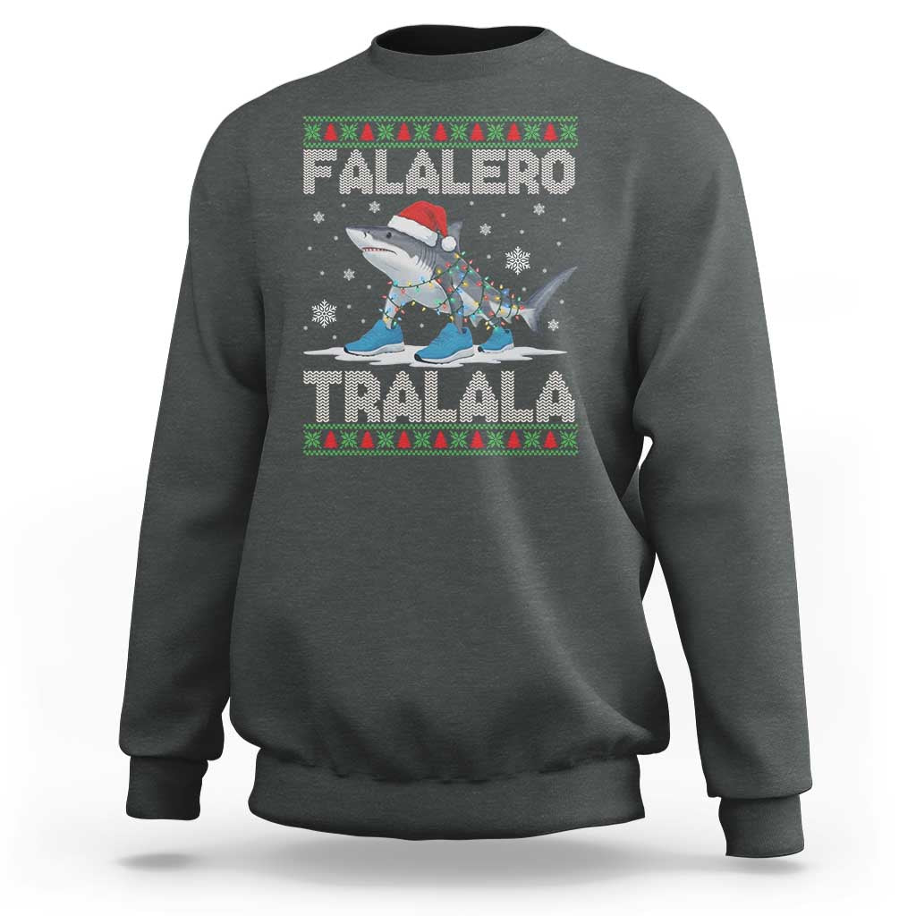 Falalero Tralala Italian Brainrot Meme Christmas Sweatshirt Funny Gen Z Alpha Ugly Xmas Gift - Wonder Print Shop