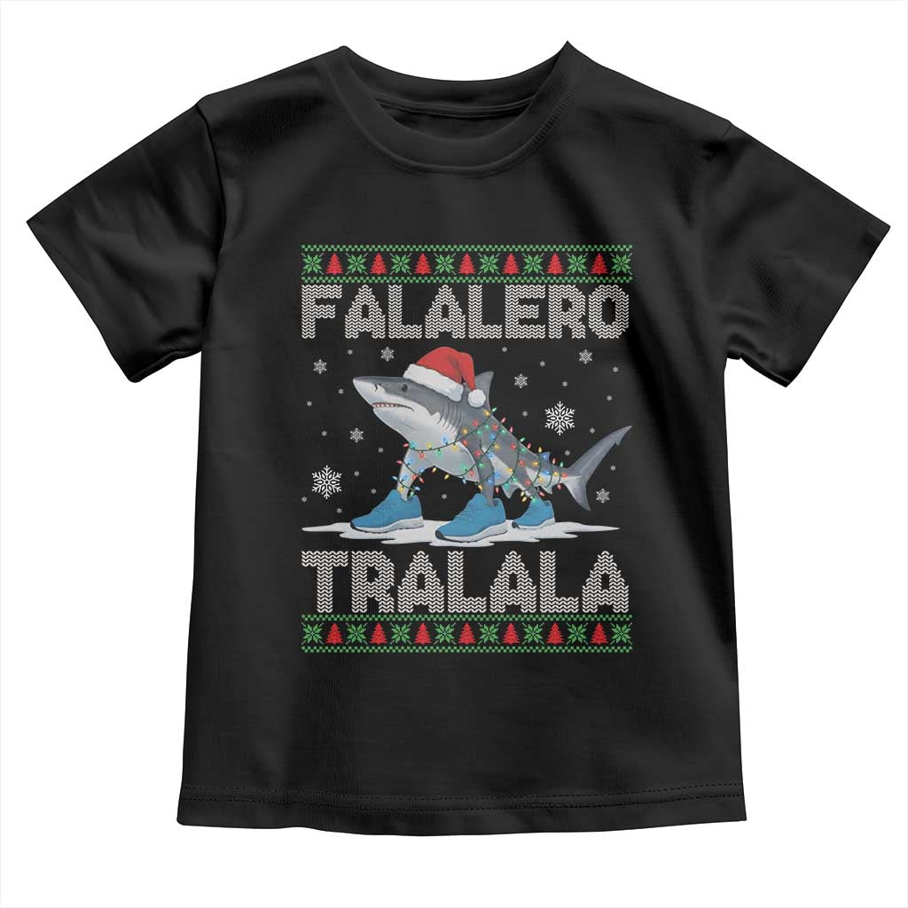 Falalero Tralala Italian Brainrot Meme Christmas Toddler T Shirt Funny Gen Z Alpha Ugly Xmas Gift - Wonder Print Shop