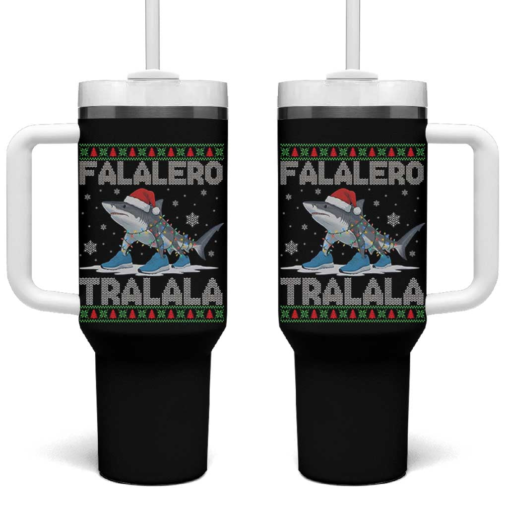 Falalero Tralala Italian Brainrot Meme Christmas Tumbler With Handle Funny Gen Z Alpha Ugly Xmas Gift - Wonder Print Shop