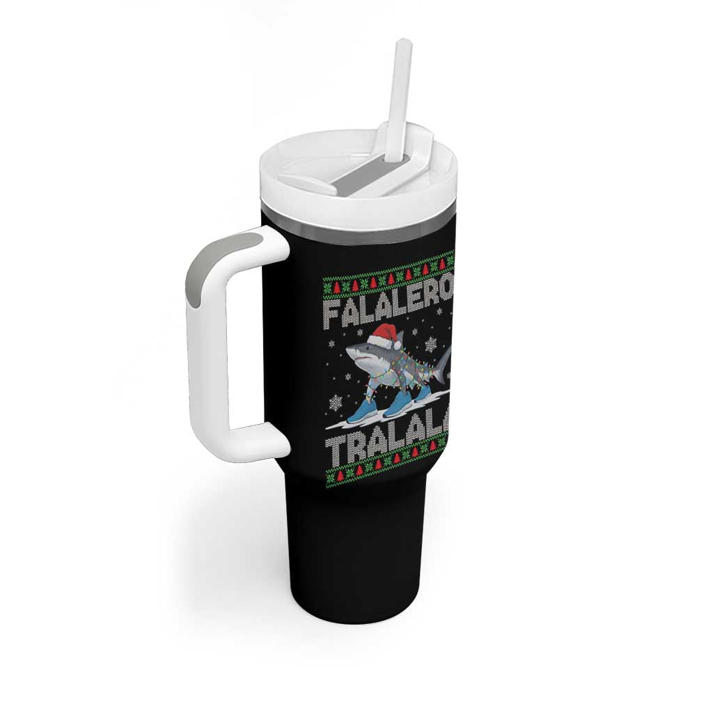 Falalero Tralala Italian Brainrot Meme Christmas Tumbler With Handle Funny Gen Z Alpha Ugly Xmas Gift - Wonder Print Shop