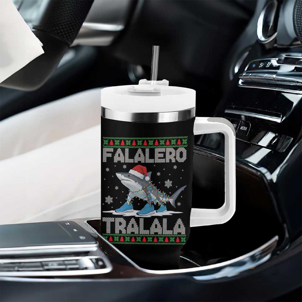 Falalero Tralala Italian Brainrot Meme Christmas Tumbler With Handle Funny Gen Z Alpha Ugly Xmas Gift - Wonder Print Shop
