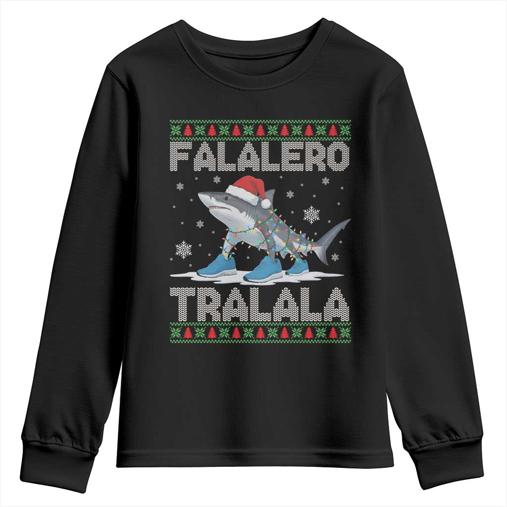 Falalero Tralala Italian Brainrot Meme Christmas Youth Sweatshirt Funny Gen Z Alpha Ugly Xmas Gift - Wonder Print Shop