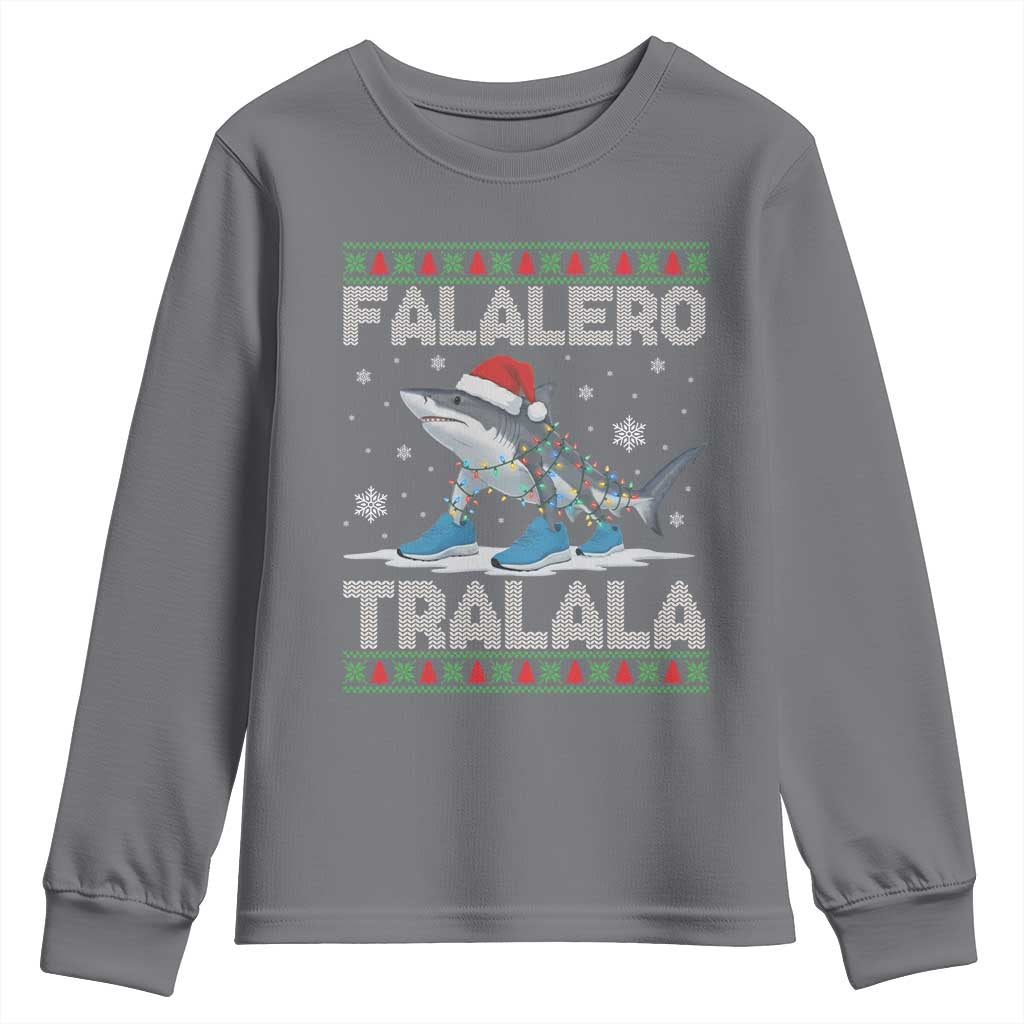 Falalero Tralala Italian Brainrot Meme Christmas Youth Sweatshirt Funny Gen Z Alpha Ugly Xmas Gift - Wonder Print Shop
