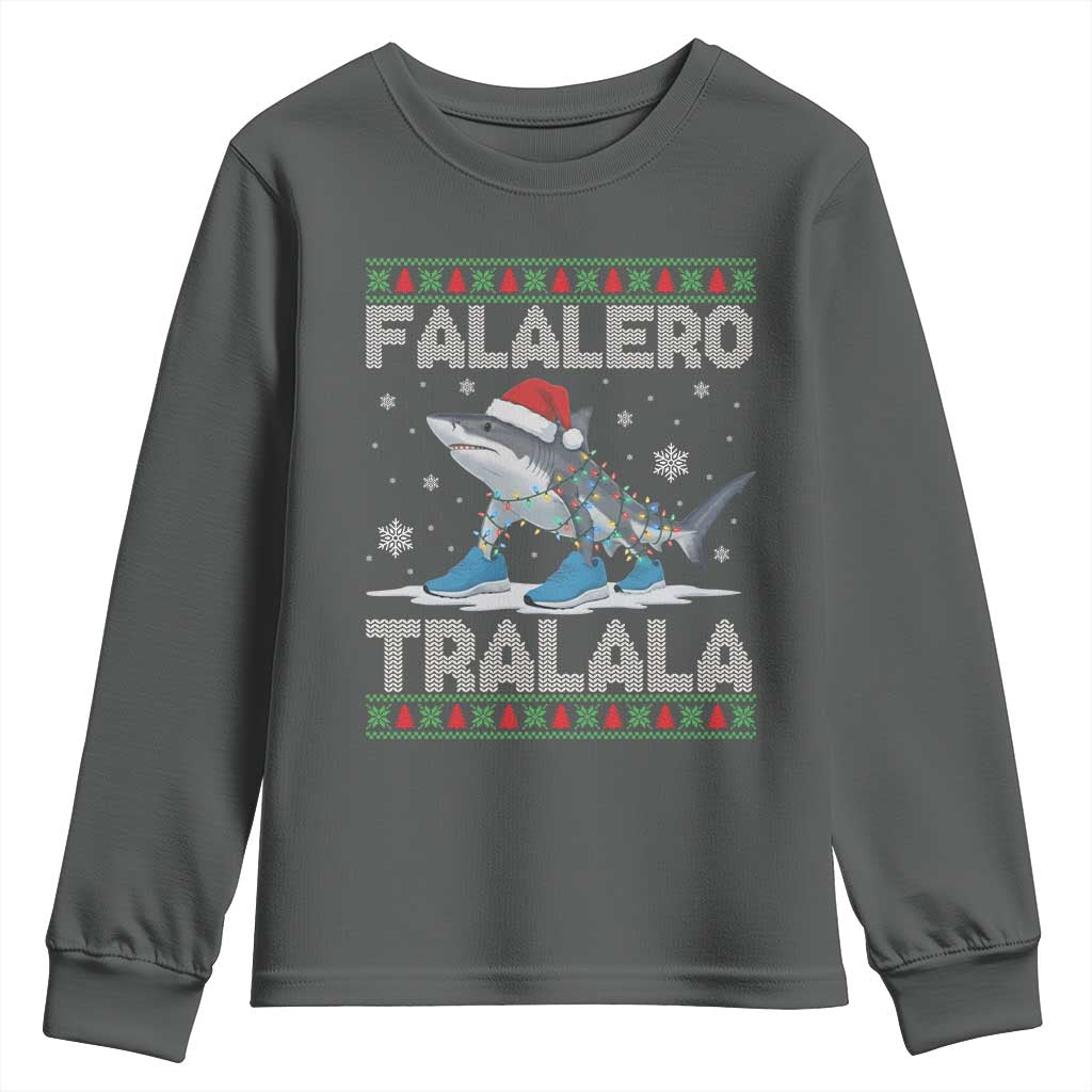 Falalero Tralala Italian Brainrot Meme Christmas Youth Sweatshirt Funny Gen Z Alpha Ugly Xmas Gift - Wonder Print Shop