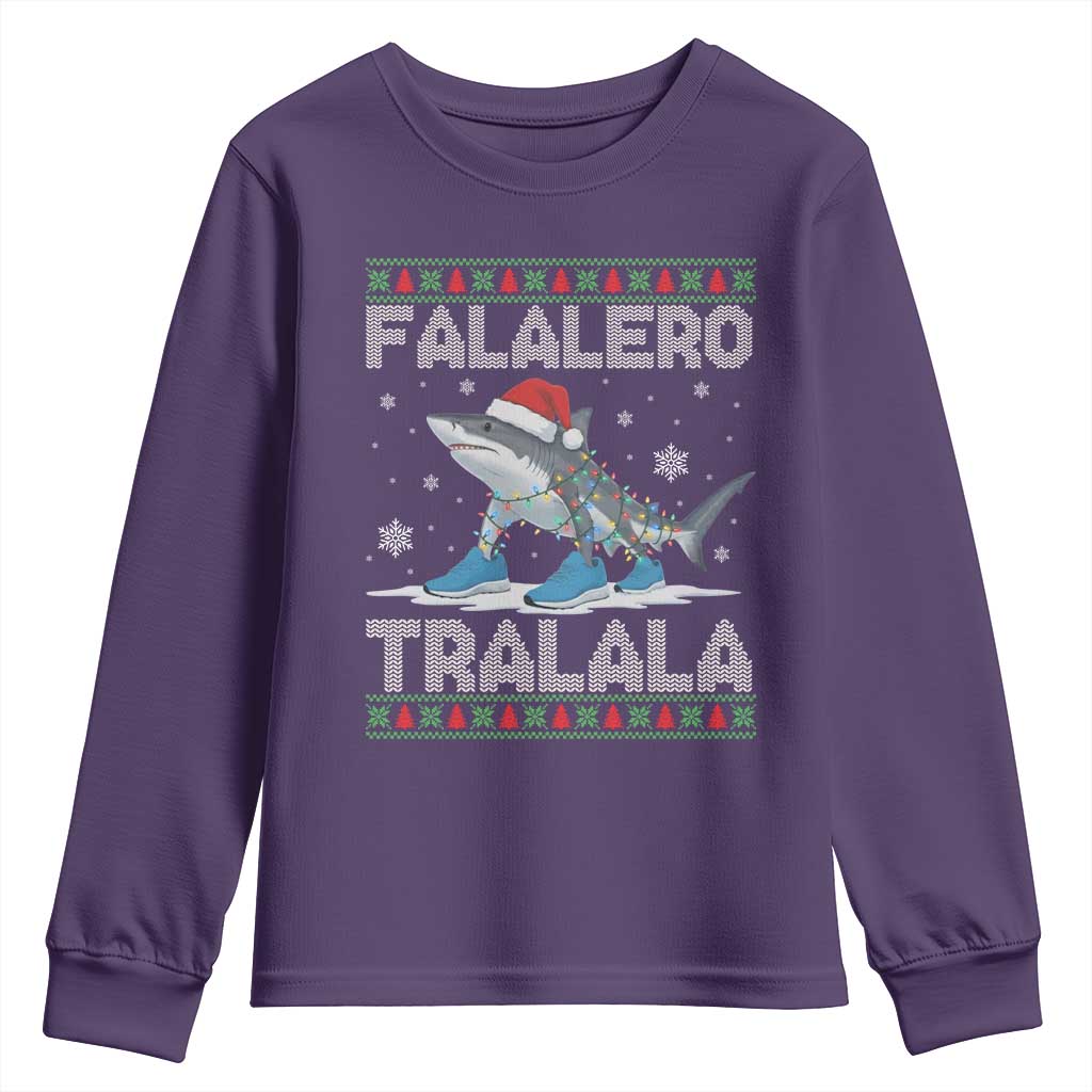 Falalero Tralala Italian Brainrot Meme Christmas Youth Sweatshirt Funny Gen Z Alpha Ugly Xmas Gift - Wonder Print Shop