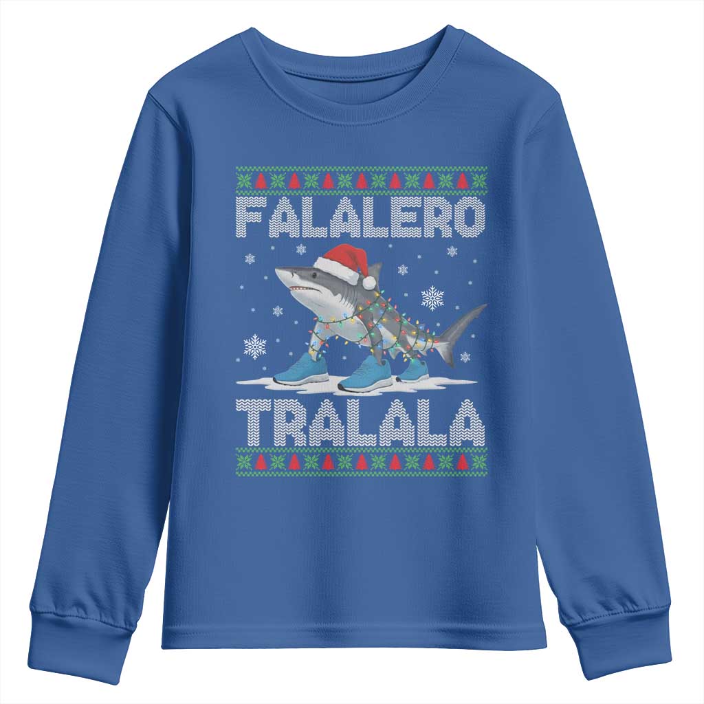 Falalero Tralala Italian Brainrot Meme Christmas Youth Sweatshirt Funny Gen Z Alpha Ugly Xmas Gift - Wonder Print Shop