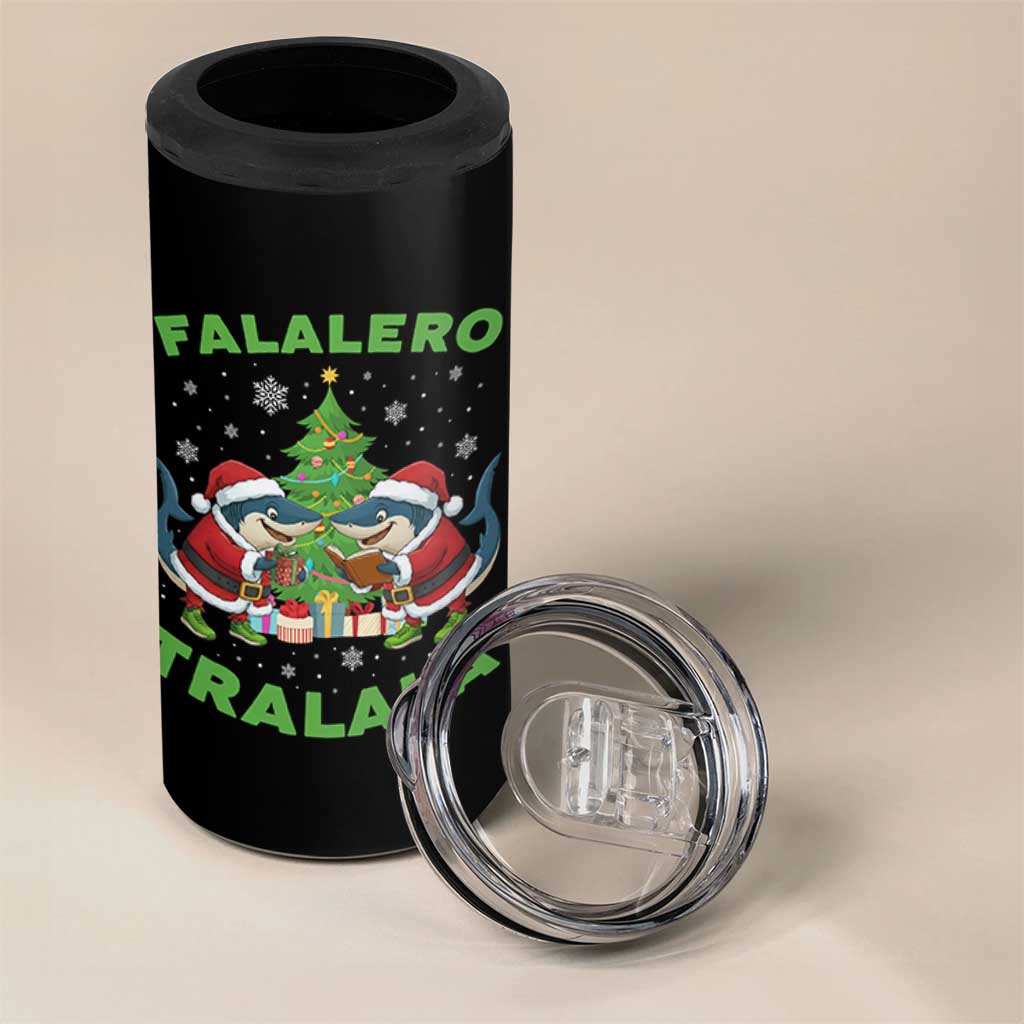 Falalero Tralala 4 in 1 Can Cooler Tumbler Funny Italian Brainrot Meme Christmas Gift - Wonder Print Shop